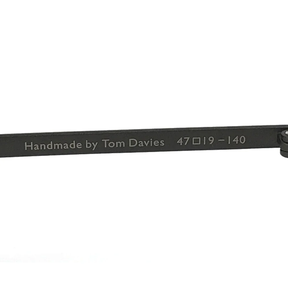 Tom Davies Eyeglasses Frames TD741 Col. 2207 Matte and Polished Black 47-19-140